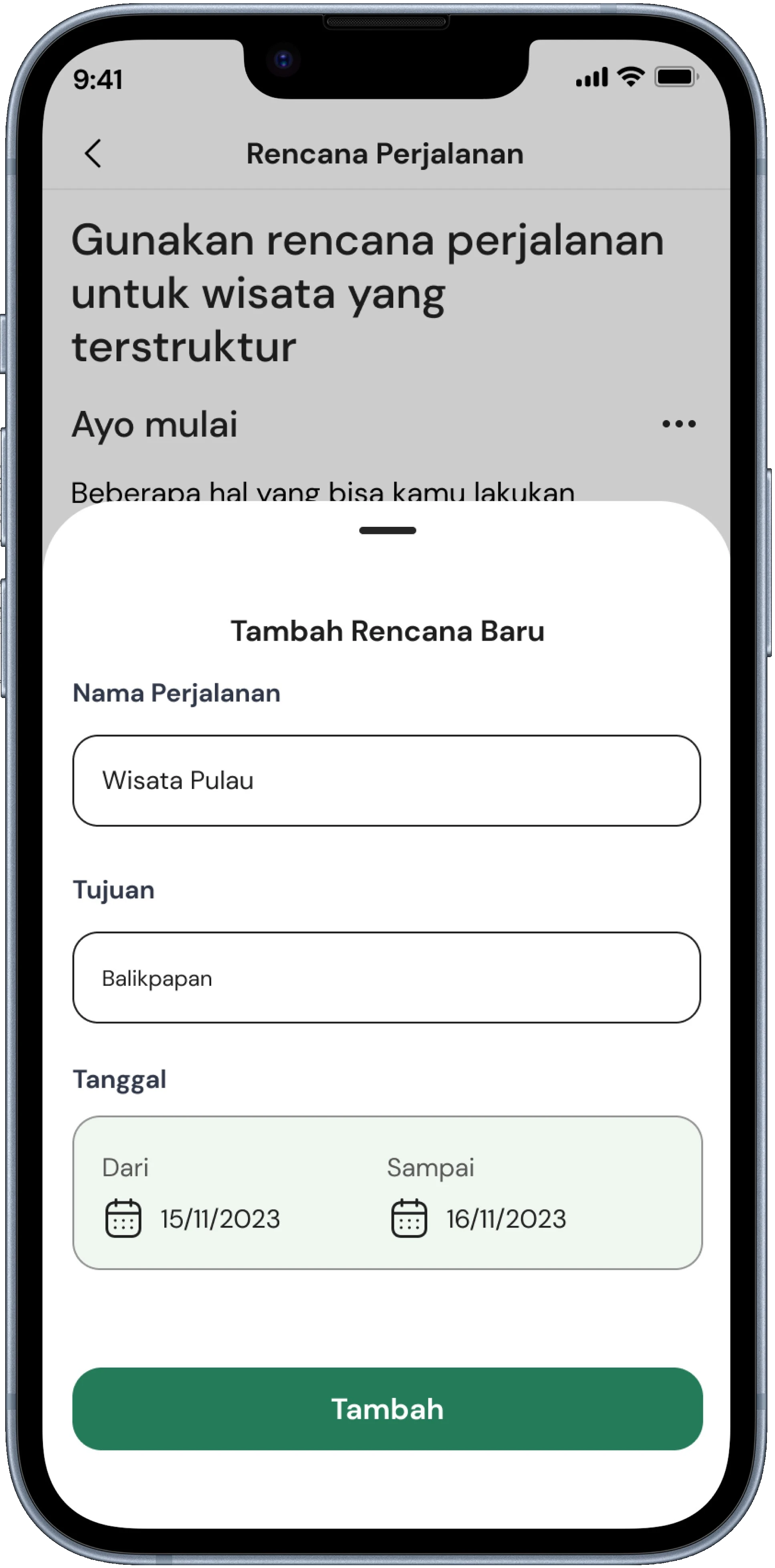 Detail Itinerary
